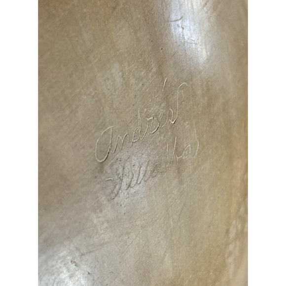 Andrea Villalba Signed Pottery MataOrtiz Polychrome HandPainted Geometric Animal - Picture 12 of 16